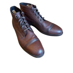 Thursday Boot Co. Mens Lace Up Captain Boot in Canyon Brown Textured Leather